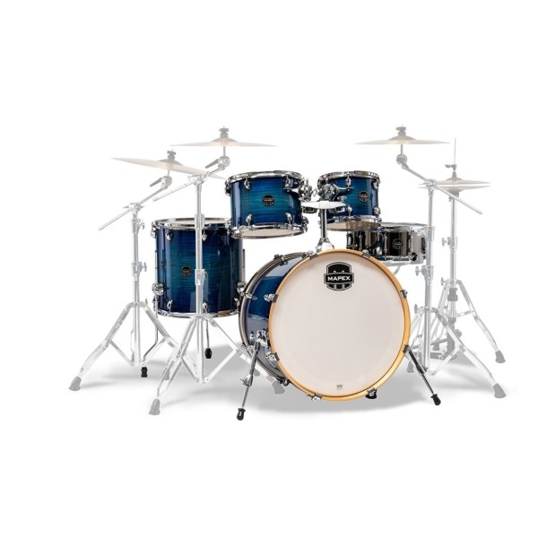 Mapex Armory 22" Rock Fusion 5pc Shell Pack w/Bag Set, Blue Wave Burst