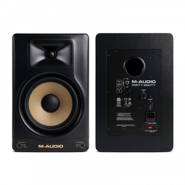 M-Audio Forty Eighty Active Studio Monitor Pair with Stands and Cables