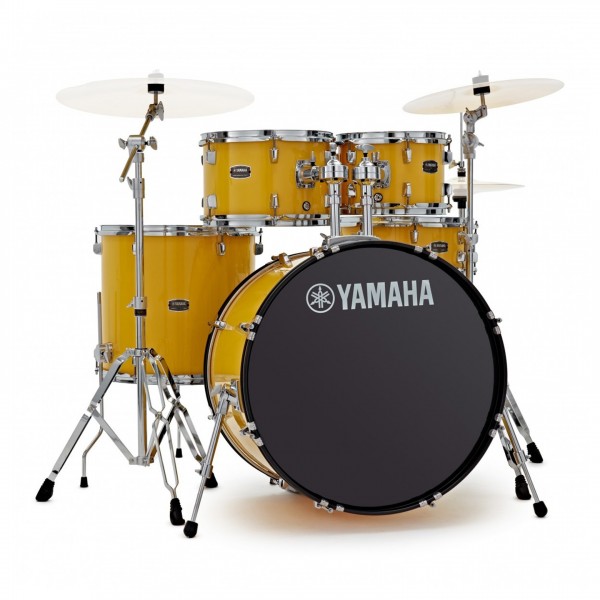 Yamaha Rydeen 22" Drum Kit w/Cymbals, Mellow Yellow