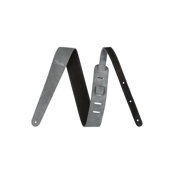 Fender Reversible 2" Suede Strap, Black/Gray