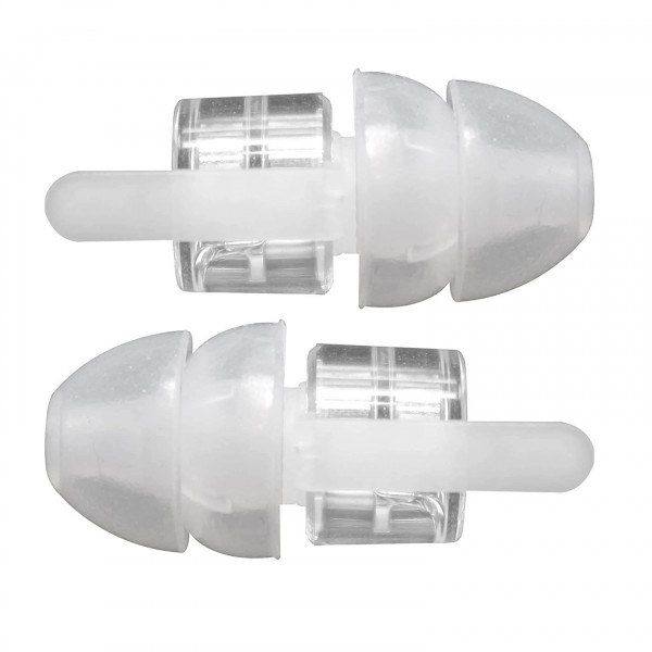 Etymotic ER20XS-UF-C High Fidelity Earplugs Dual Flange Tips, Clamshell