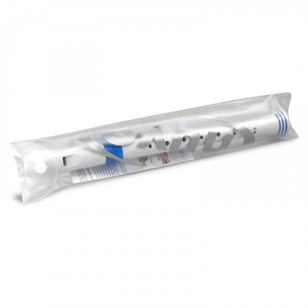 Nuvo Descant Recorder, German Fingering, White and Blue