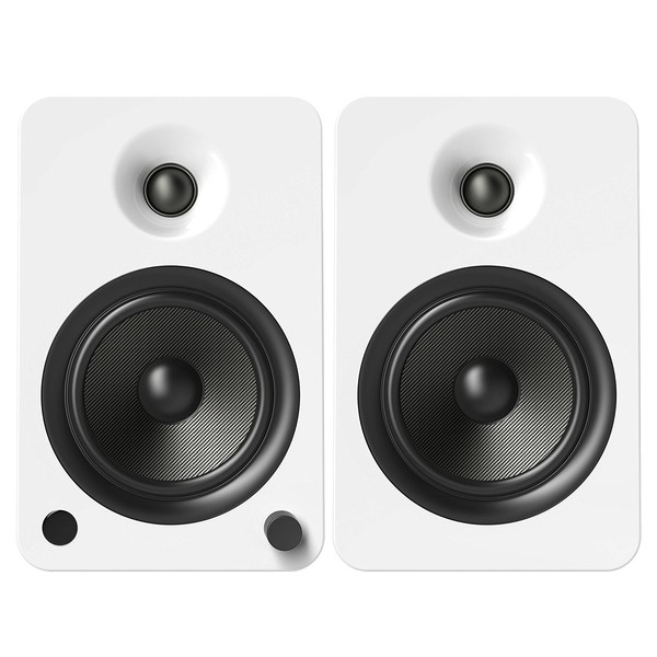 Kanto YU6 Powered Bookshelf Speakers, Matte White