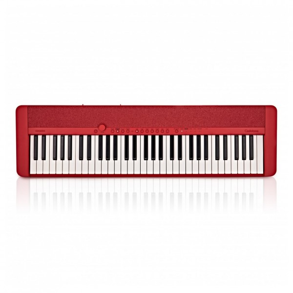 Casio CT-S1 Portable Keyboard with Bluetooth Dongle, Red