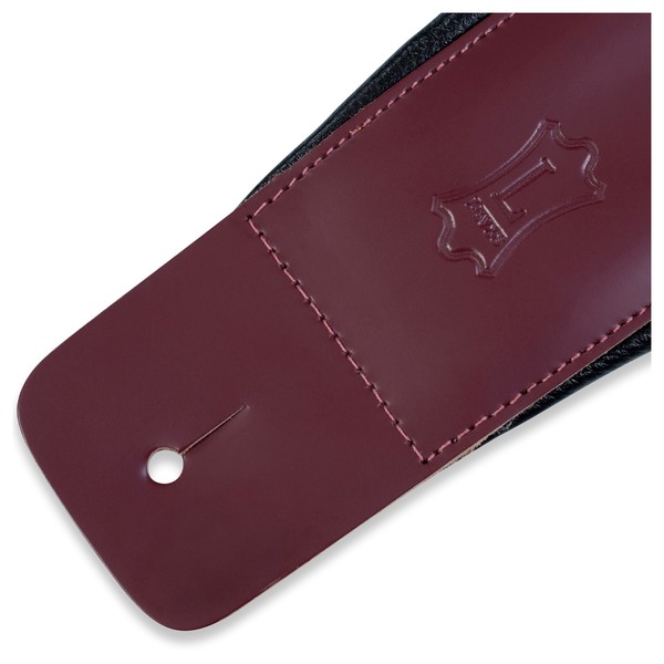 Levy's DM1PD Padded Leather Strap, Burgundy