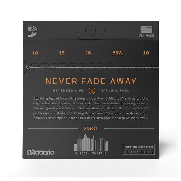 D'Addario XTJ1023 XT NPS Medium Banjo Strings, 10-23