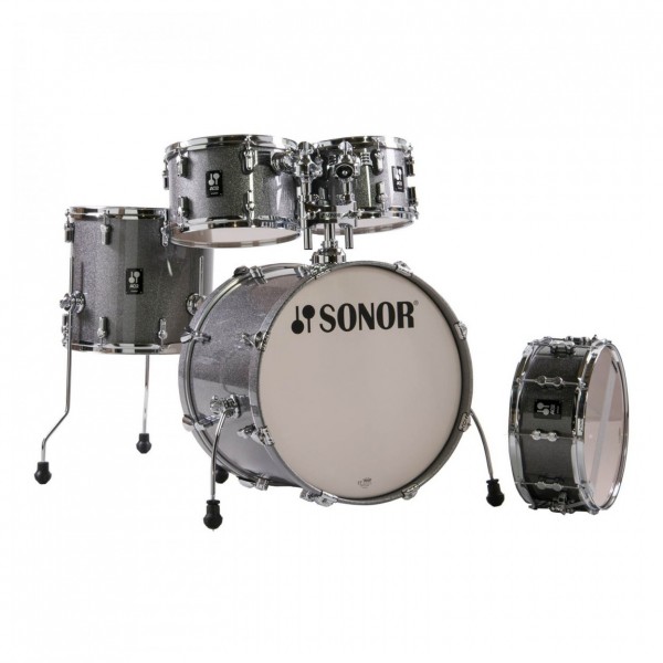 Sonor AQ2 20" 5pc Drum Kit With Free Hardware, Titanium Quartz
