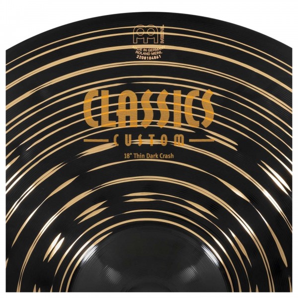 Meinl Classics Custom Dark 18" Thin Crash