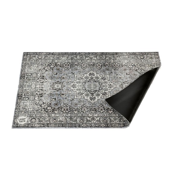 Drum n Base Vintage Persian Drum Mat, Grey 130cm x 90cm