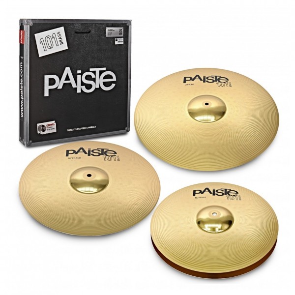 Paiste 101 Universal Brass Cymbal Pack with Stands