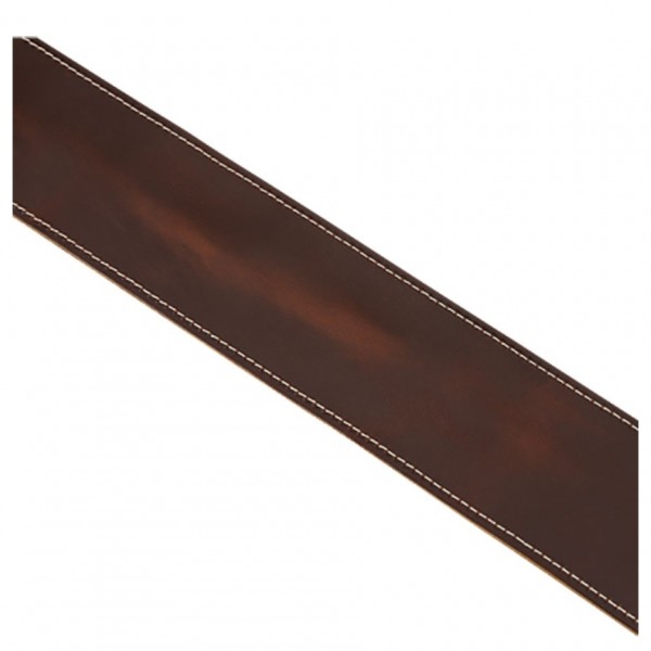 Fender Broken-In Leather Strap, Brown, 2.5"