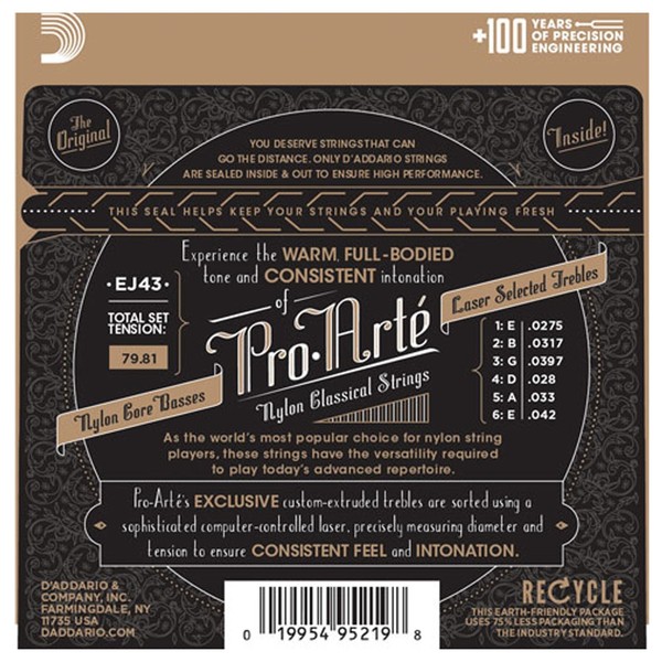 DAddario EJ43 Pro-Art�� Nylon, Light Tension