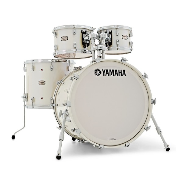 Yamaha Absolute Maple Hybrid 4pc Shell Pack, Polar White w/Bag Set