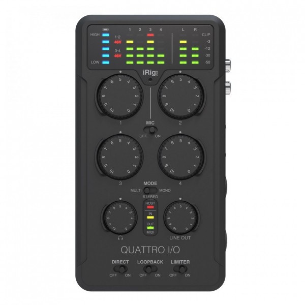 IK Multimedia iRig Pro Quattro I/O Deluxe