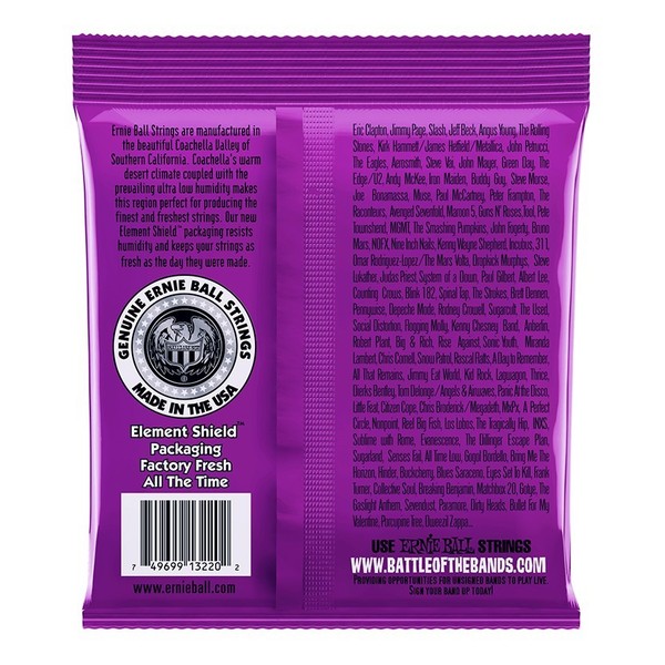 Ernie Ball 3220 Power Slinky Guitar Strings, 3 Pack (11 - 48)