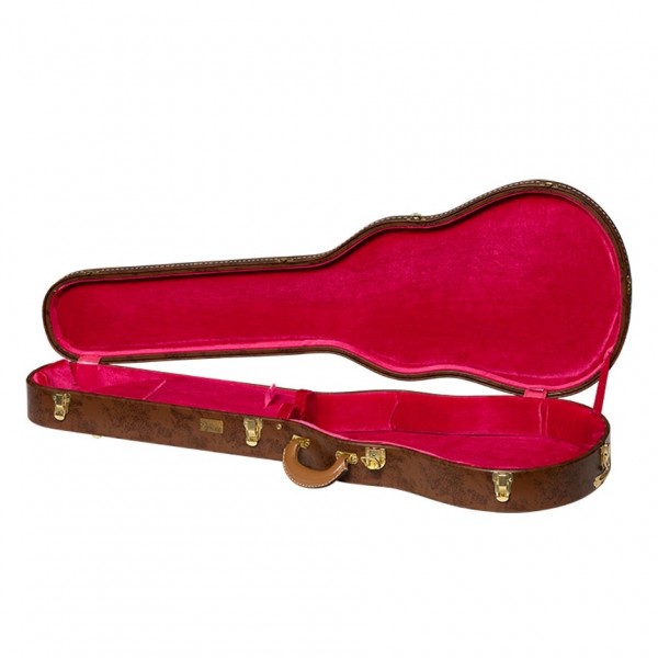 Gibson Lifton Historic 5-Latch Les Paul Hardshell Case, Brown/Pink