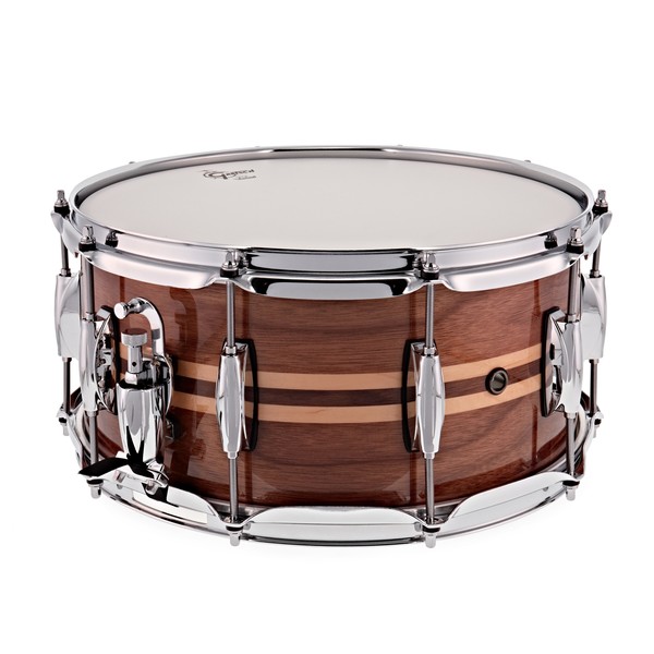 Gretsch 14" x 6.5" Silver Series Snare Drum, Walnut w/ Maple Inlay
