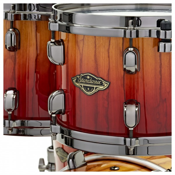Tama Starclassic Walnut/Birch 5pc Shell Pack, Vermillion Bosse Fonce Fade