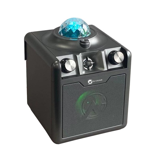 N-Gear Disco Star 710 Portable Karaoke Speaker, Space Grey