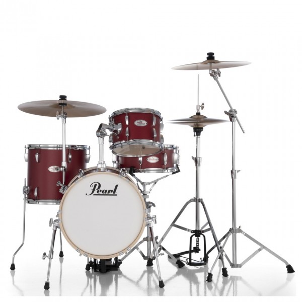 Pearl Midtown 4pc Compact Set incl. Hardware, Matte Red