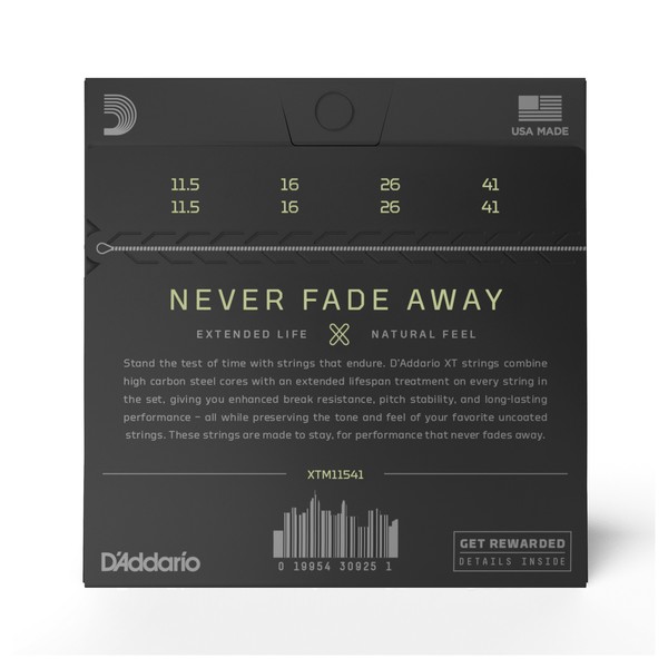 D'Addario XTM11541 Phosphor Bronze Mandolin Strings, 11.5-41