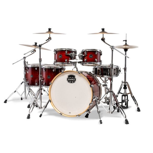 Mapex Armory 22" LA Fusion 6pc Shell Pack, Red Onyx Burst