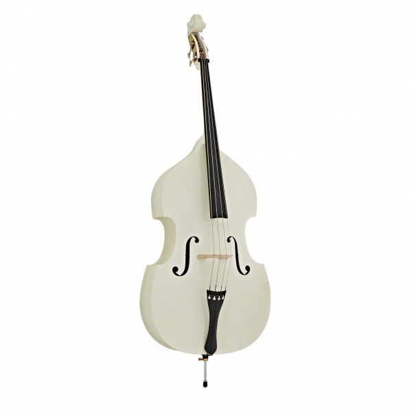 Student 3/4 Double Bass Beginner Pack by Gear4music, White