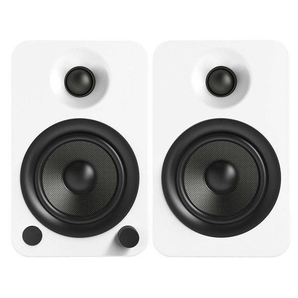 Kanto YU4 Powered Bookshelf Speakers, Matte White