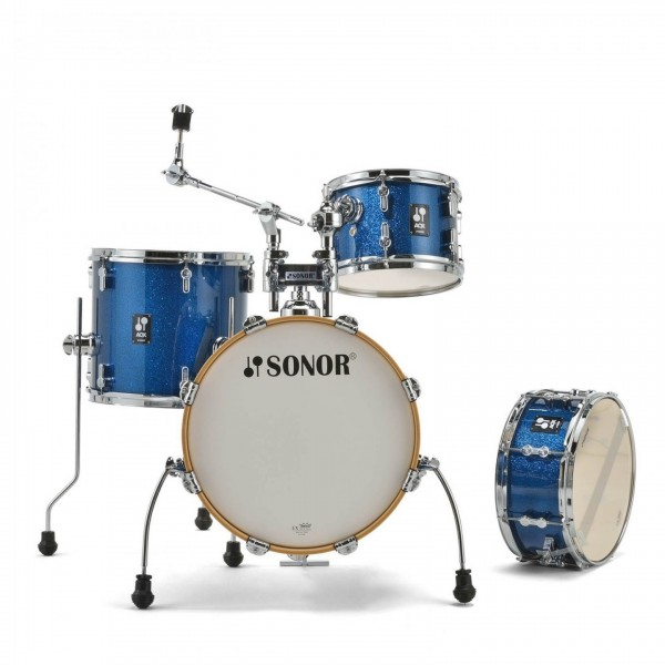 Sonor AQX 16" Jungle Shell Pack w/Free Throne, Blue Ocean Sparkle
