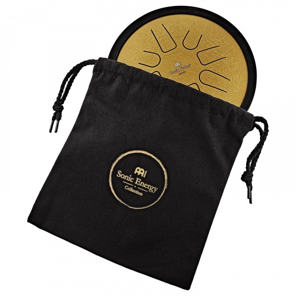 Meinl Sonic Energy 7" Small Steel Tongue Drum, C Minor, 8 Notes, Gold