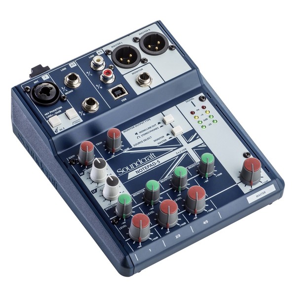 Soundcraft Notepad 5 Analog USB Mixer