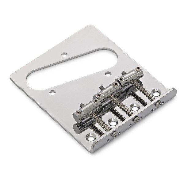 Guitarworks 3-Saddle Guitar Bridge, Chrome