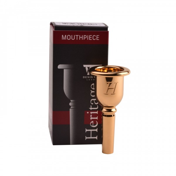 Denis Wick Heritage Trombone Mouthpiece, Gold Plate, 9BS