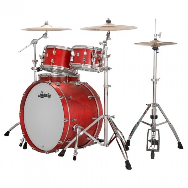 Ludwig Neusonic 22" Rapid MOD2 4pc Shell Pack, Satin Diablo Red