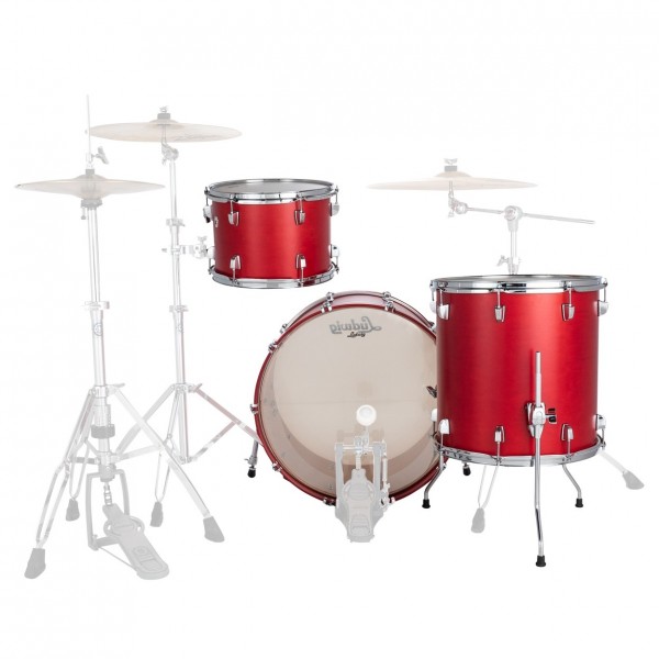 Ludwig Neusonic 22" Fab 3pc Shell Pack, Satin Diablo Red