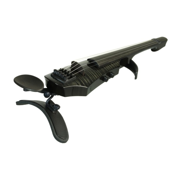 NS Design WAV4 Electric Violin, Transparent Black Gloss