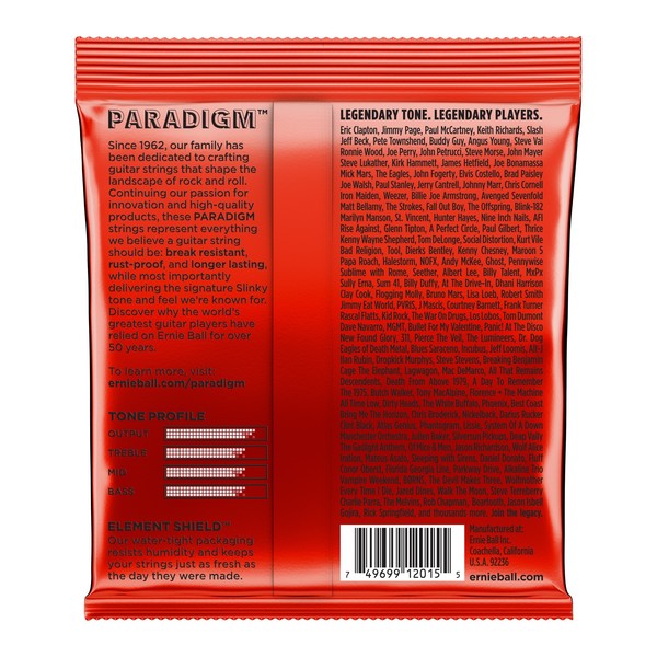 Ernie Ball 2015 Paradigm Skinny Top Heavy Bottom, 10-52