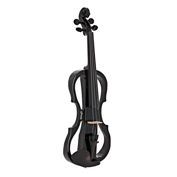 Stagg Shaped Electric Violin Outfit, Black