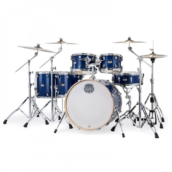 Mapex Mars Maple 22" 6pc Studioease Shell Pack w/Bags, Midnight Blue