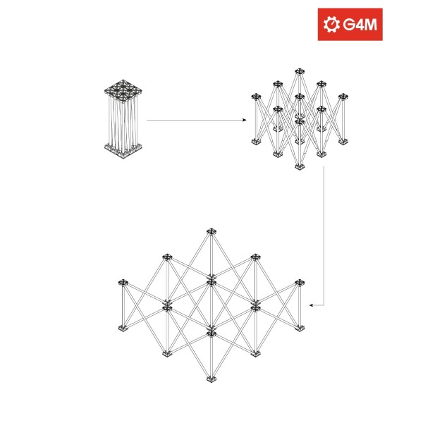 G4M Spider Stage Riser, 60cm
