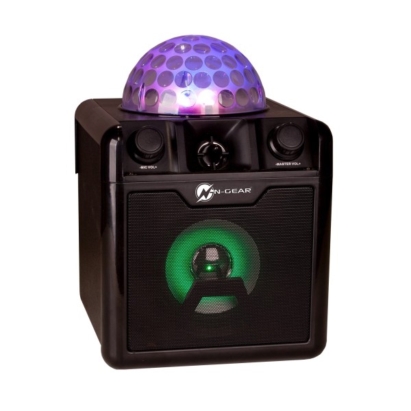 N-Gear Disco Block 410 Portable Karaoke Speaker, Black