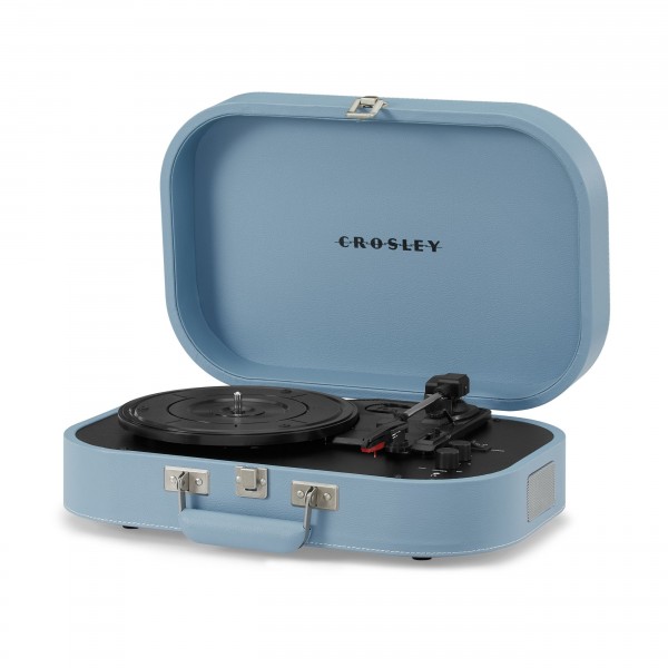 Crosley Discovery Portable Turntable with Bluetooth Out, Glacier