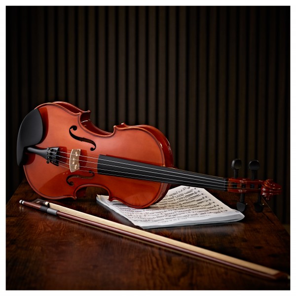 Student Full Size Violin by Gear4music, Natural