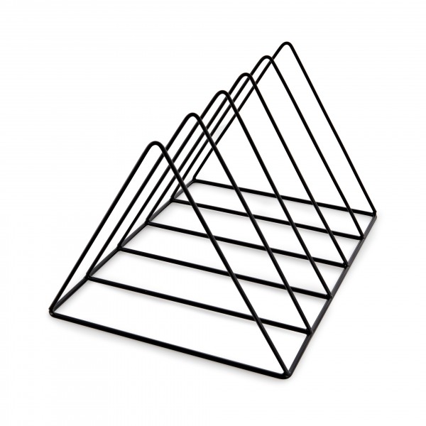 AVCOM Record Storage Rack, Black Triangle