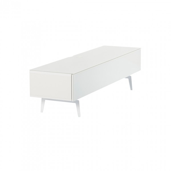 Spitfire Design Studio AV1650S Slim TV Cabinet, White