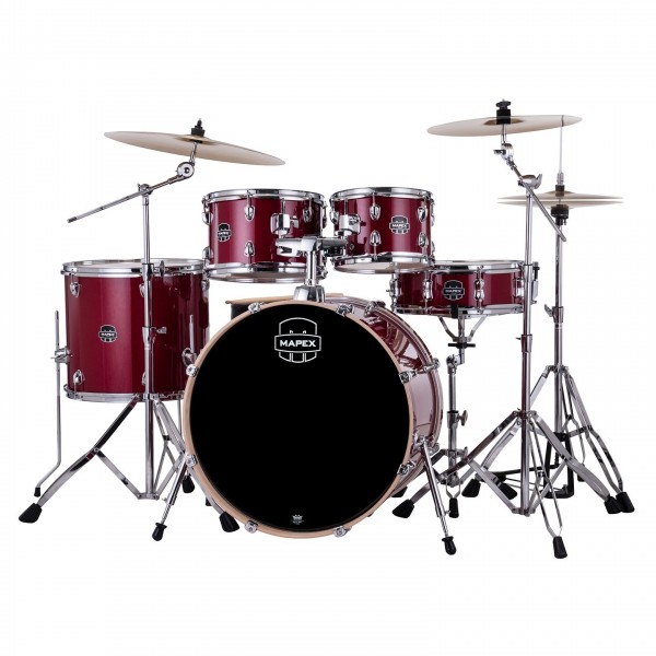 Mapex Venus 22" 5pc Drum Kit, Crimson Red Sparkle