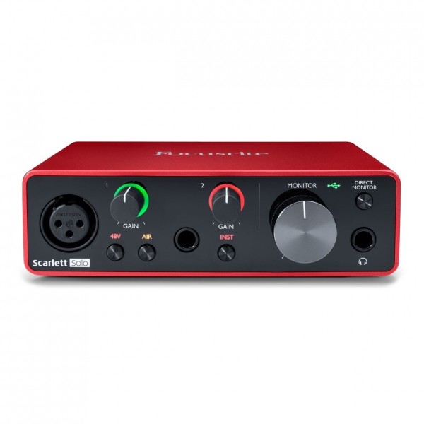 Focusrite Scarlett Solo (3rd Gen) Vocal Recording Pack