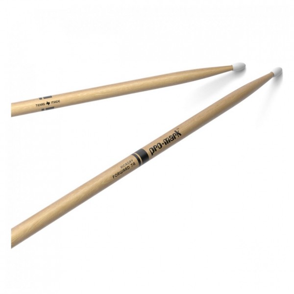 Promark Classic Forward Hickory 7A Nylon Tip, 2 Pair Value Bundle