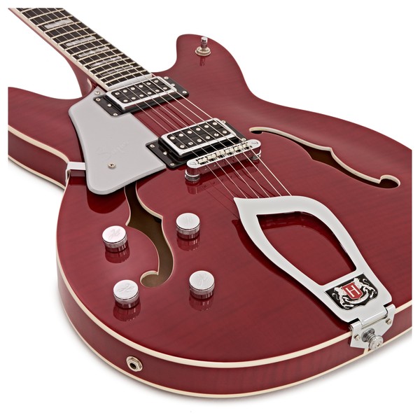Hagstrom Super Viking Left Handed, Wild Cherry