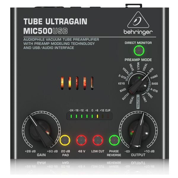 Behringer MIC500USB Tube Ultragain Preamplifier